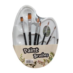 Plastic Palette Brush Set with Palette
