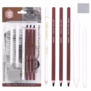 Sketching Charcoal Pencil Art Set 7 pcs Charcoal Pencil Set Professional Sketching Customized