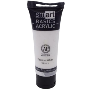Smart Acrylic High Quality 75ml Tube - White