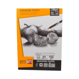 Smart Drawing Paper 20 White Sheets Sketch Pad 150 Grams, A4