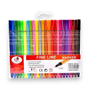 24 Colors Fine liner Pens 0.4mm Fine Tip Drawing Color Pens