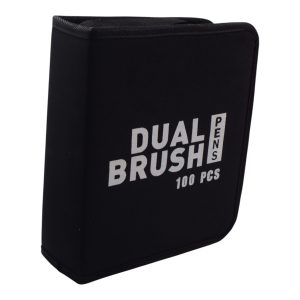Dual Markers Brush Pens, 100 Coloring Pens and Fine Tips – Premium Art Supplies for Adults