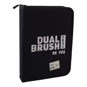 Dual Markers Brush Pens, 80 Coloring Pens and Fine Tips – Premium Art Supplies for Adults