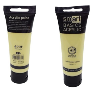 Smart Acrylic High Quality 75ml Tube - Pale Lemon Yellow