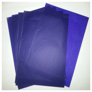 Canvas and Wood Tracking Sheet with Text and Drawing through (90x42cm) Blue