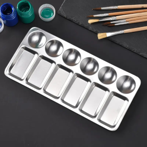 Aluminum Art Palette for Painting Enthusiasts, "10 Wells"
