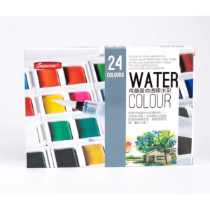 Superior Premium Quality Watercolor Set - 24 Colors